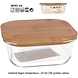 Merkloos 1x Glazen voorraad/vershoud bakje bamboe deksel vierkant 17,5 x 17,5 x 7 cm - 1100 ml - Bewaarbakjes ovenbestendig glas Merkloos 1x Glazen voorraad/vershoud bakje bamboe deksel vierkant 17,5 x 17,5 x 7 cm - 1100 ml - Bewaarbakjes ovenbestendig glas