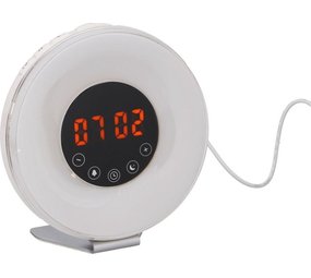 Merkloos Wake Up Light Alarm Clock - Wake Up Naturally - 10 Different Brightness Levels - Snooze Function - Radio is Receivable - Alarm - Different Colors of Light - Natural Sounds for a Wonderful Wake Up Merkloos Wake Up Light Alarm Clock - Wake Up Naturally - 10 Different Brightness Levels - Snooze Function - Radio is Receivable - Alarm - Different Colors of Light - Natural Sounds for a Wonderful Wake Up