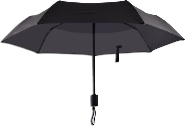 Discountershop 2x Automatic Storm Umbrella - Umbrella - Automatic, Foldable & Windproof up to 70 - 80 km p/h - Ø 95 cm - 7 panels - Double Layer - Black