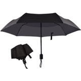 Discountershop 2x Automatic Storm Umbrella - Umbrella - Automatic, Foldable & Windproof up to 70 - 80 km p/h - Ø 95 cm - 7 panels - Double Layer - Black Discountershop 2x Automatic Storm Umbrella - Umbrella - Automatic, Foldable & Windproof up to 70 - 80 km p/h - Ø 95 cm - 7 panels - Double Layer - Black