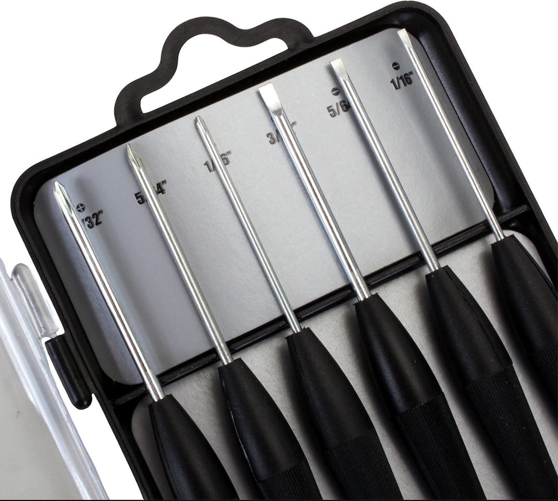 Merkloos Screwdrivers with Plastic Box, 6 pcs. Kits Merkloos Screwdrivers with Plastic Box, 6 pcs. Kits