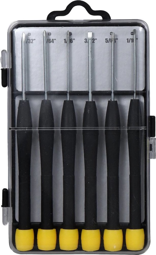 Merkloos Screwdrivers with Plastic Box, 6 pcs. Kits Merkloos Screwdrivers with Plastic Box, 6 pcs. Kits