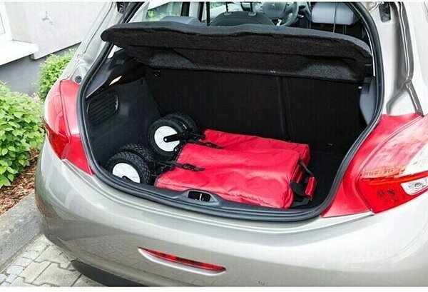Delaram Opvouwbare Bolderkar – Multifunctionele Kar – Handwagen - 90x50x100cm – Rood Delaram Opvouwbare Bolderkar – Multifunctionele Kar – Handwagen - 90x50x100cm – Rood