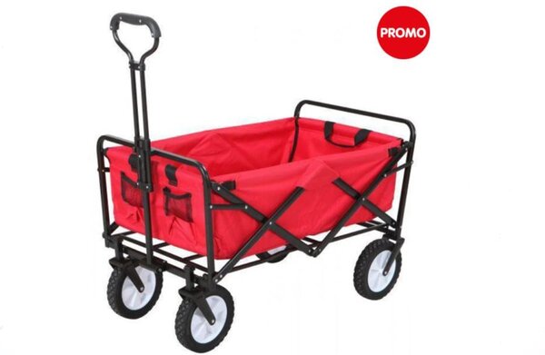 Delaram Foldable Bolderkar - Multifunctional Cart - Handcart - 90x50x100cm - Red Delaram Foldable Bolderkar - Multifunctional Cart - Handcart - 90x50x100cm - Red