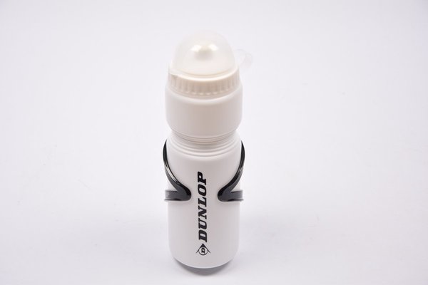 Dunlop Bidon met bidonhouder - 750ml - Wit- Mountainbike - Racefiets - Sportieve Water Drinkfles met houder Dunlop Bidon met bidonhouder - 750ml - Wit- Mountainbike - Racefiets - Sportieve Water Drinkfles met houder