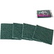 Merkloos 4x Schuurspons Groen |Schuurpads| Schuursponsjes voor pannen | Schuurlapje |19.5x14x1cm Merkloos 4x Schuurspons Groen |Schuurpads| Schuursponsjes voor pannen | Schuurlapje |19.5x14x1cm