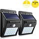 Discountershop 2x Automatische Solar LED lamp - 40 LED - Bewegingssensor - Zonne-energie - Tuinverlichting voor hek en wand Discountershop 2x Automatische Solar LED lamp - 40 LED - Bewegingssensor - Zonne-energie - Tuinverlichting voor hek en wand