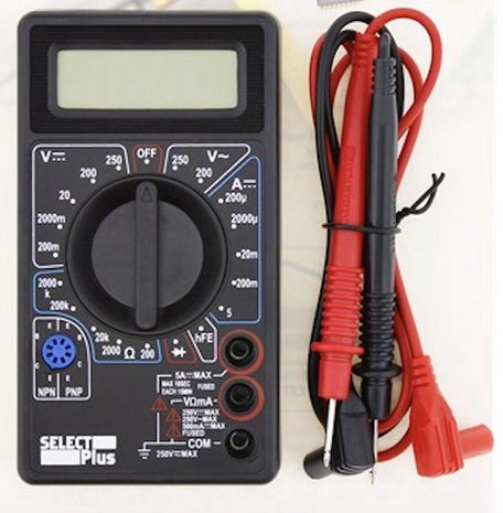 Merkloos Digital multimeter - multimeter 250 volts | 5 amps