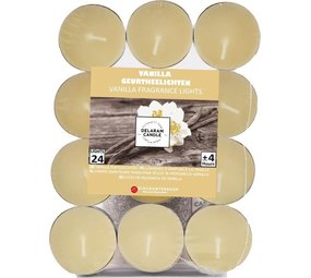 Delaram Geur Theelichten met 9 Branduren | Geur Waxinelichtjes | Geurtheelichten Vanille | 24 stuks Goodkope Theelichten met Geur Delaram Geur Theelichten met 9 Branduren | Geur Waxinelichtjes | Geurtheelichten Vanille | 24 stuks Goodkope Theelichten met Geur