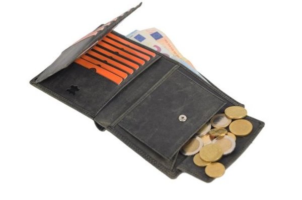 4 East Heren Portemonnee met Muntenvak - Leren Portemonnee RFID - 4East Zwarte Portemonnee met 14 Pasjeshouder 4 East Heren Portemonnee met Muntenvak - Leren Portemonnee RFID - 4East Zwarte Portemonnee met 14 Pasjeshouder