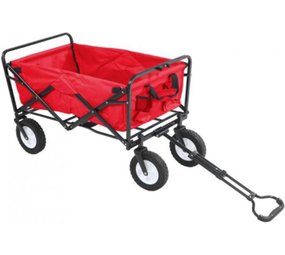 Delaram Opvouwbare Bolderkar – Multifunctionele Kar – Handwagen - 90x50x100cm – Rood Delaram Opvouwbare Bolderkar – Multifunctionele Kar – Handwagen - 90x50x100cm – Rood