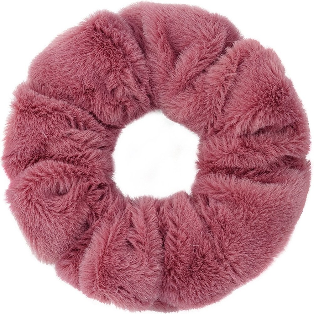 Merkloos Haarelastiek - Musthave Haaraccessore Scrunche Pack – Luxe kwaliteit – Elastiekje – Elastiek – Haarwokkel – Haarverzorging – Haarelastiekjes – Haarwikkel Scrunchies pluche stof pack Haaraccessoire Vrouwen - 6 stuks Natural Colors Haarwokkel