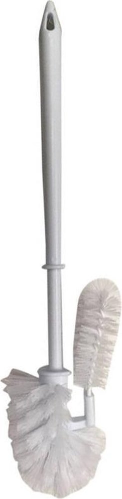 Discountershop Toiletborstel 2 stuks met randreiniger 38 cm wit Discountershop Toiletborstel 2 stuks met randreiniger 38 cm wit