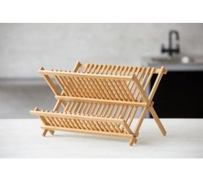 Merkloos Dish Rack - Wooden Dish Rack | Foldable | dish rack | bamboo wood | Sustainable | Pine wood 43x37x29cm - Brown Merkloos Dish Rack - Wooden Dish Rack | Foldable | dish rack | bamboo wood | Sustainable | Pine wood 43x37x29cm - Brown