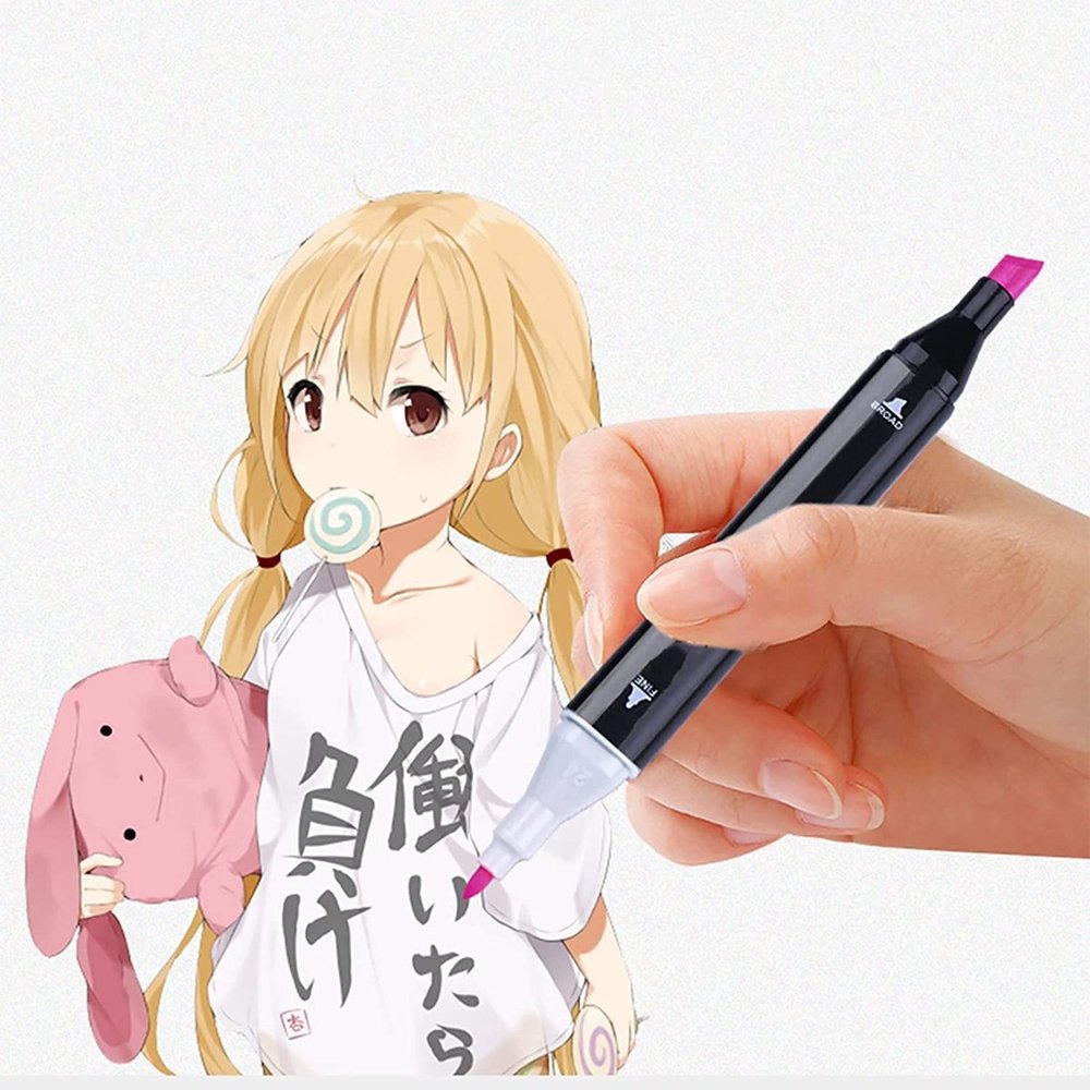 Discountershop Dubbelzijdige markering 168 st twinmarkers XXL-set - Stift met 168st Discountershop Dubbelzijdige markering 168 st twinmarkers XXL-set - Stift met 168st