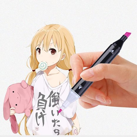 Discountershop Dubbelzijdige markering 168 st twinmarkers XXL-set - Stift met 168st Discountershop Dubbelzijdige markering 168 st twinmarkers XXL-set - Stift met 168st