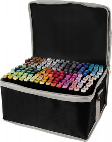 Discountershop Double sided marking 168 pcs twin markers XXL set - Pen with 168 pcs Discountershop Double sided marking 168 pcs twin markers XXL set - Pen with 168 pcs