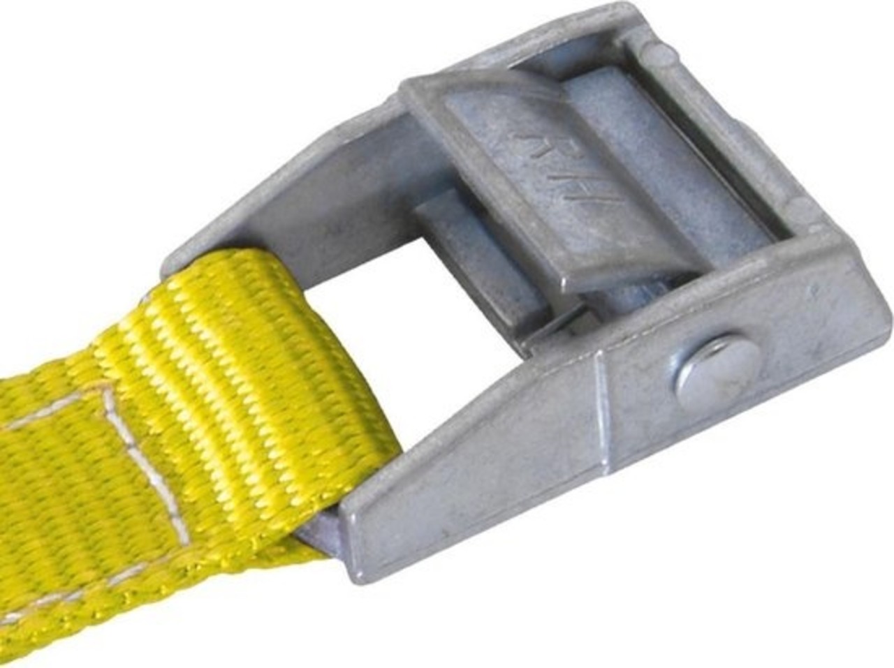 Merkloos 2X Snelsluiting Spanband 2,5 meter 100 Kg Geel - snelsluiting Merkloos 2X Snelsluiting Spanband 2,5 meter 100 Kg Geel - snelsluiting