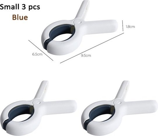 Discountershop Clamps 12 pieces - Clothespins - 12 pieces - White and blue 100% plastic and therefore stainless | Do not leave any prints Discountershop Clamps 12 pieces - Clothespins - 12 pieces - White and blue 100% plastic and therefore stainless | Do not leave any prints