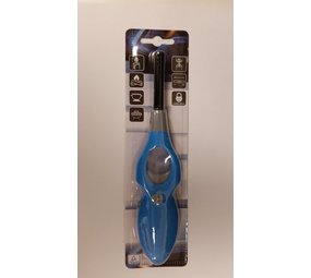 Merkloos Gas lighter - Refillable with child protection - Blue Merkloos Gas lighter - Refillable with child protection - Blue