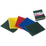Merkloos 5 Kleurige Professionele schuurpads middel grof | Gekleurde schuurlapjes | schuurvlies | Spons | Sponzen | schoonmaak | Keukenartikelen