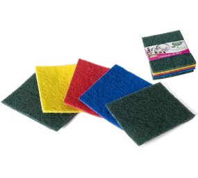 Merkloos 5 Kleurige Professionele schuurpads middel grof | Gekleurde schuurlapjes | schuurvlies | Spons | Sponzen | schoonmaak | Keukenartikelen Merkloos 5 Kleurige Professionele schuurpads middel grof | Gekleurde schuurlapjes | schuurvlies | Spons | Sponzen | schoonmaak | Keukenartikelen
