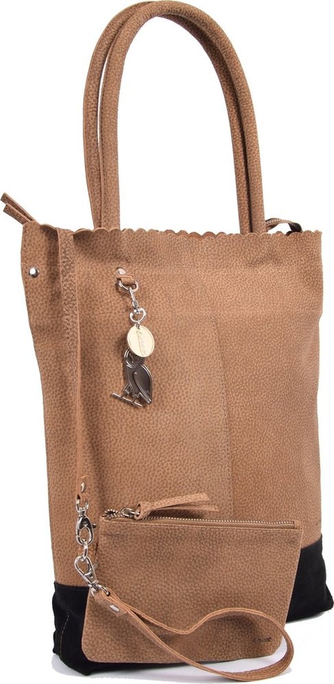 4 East Shopper van 4East met kleine portemonnee, Leren Shopper Zichron 4East bruin 4 East Shopper van 4East met kleine portemonnee, Leren Shopper Zichron 4East bruin