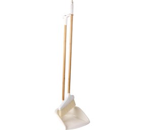 Alpina Alpina Broom and Dustpan Set - Dustpan and Dustpan - Cleaning without Bending - Bamboo Alpina Alpina Broom and Dustpan Set - Dustpan and Dustpan - Cleaning without Bending - Bamboo