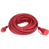 Merkloos Extension cord - earthed - 3,500W - splash-proof (IP44) - 3g x 1.5 mm² - 20 m - Bordo Red Merkloos Extension cord - earthed - 3,500W - splash-proof (IP44) - 3g x 1.5 mm² - 20 m - Bordo Red