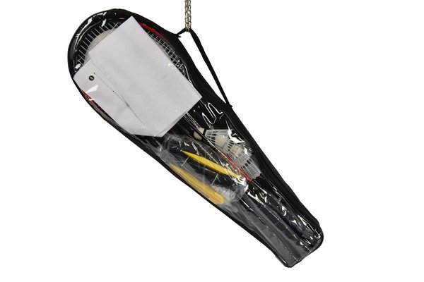 Merkloos Badminton set Including shuttles with net 4 players