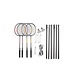 Merkloos Badminton set Including shuttles with net 4 players