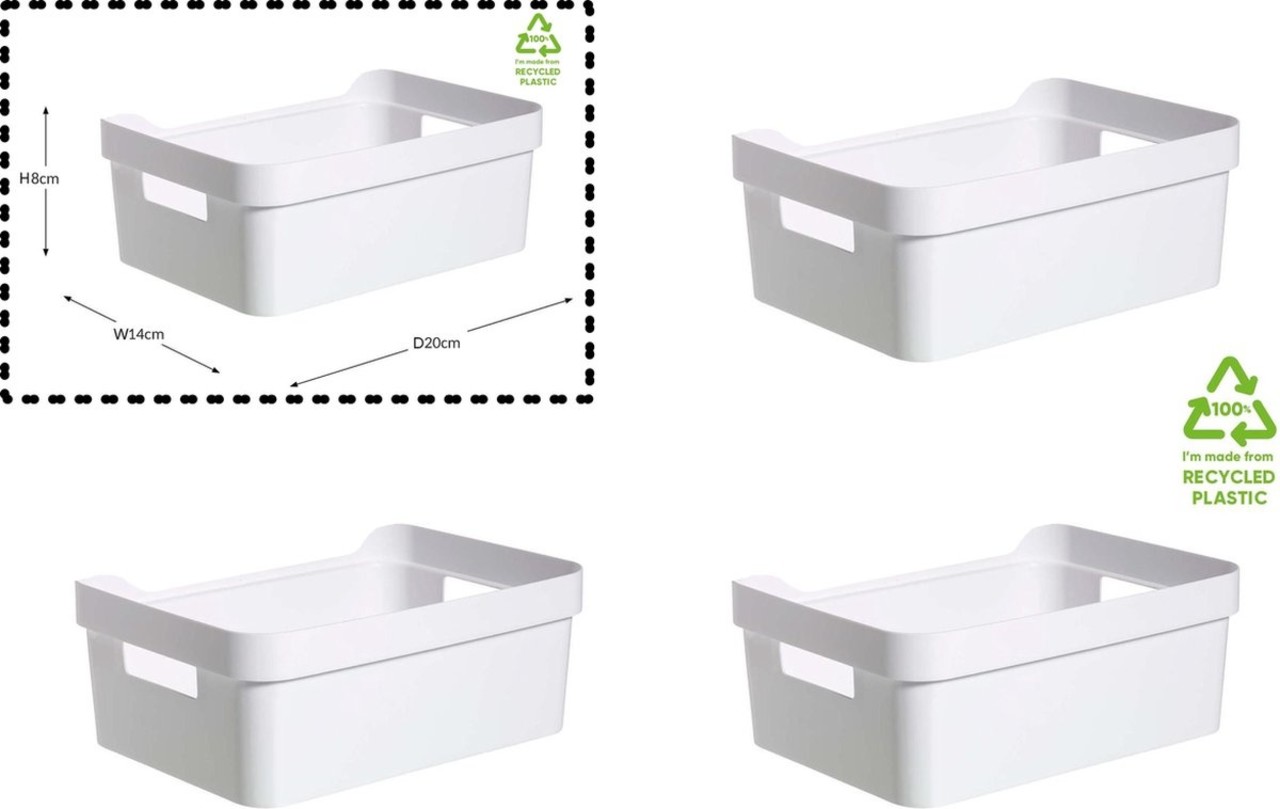 Merkloos Opberg box kopen- Bakjes - Opbergbak - Gereedschapsbak 4 stuks - afmeting 200 mm x 140 mm x 80mm - Opbergbox Merkloos Opberg box kopen- Bakjes - Opbergbak - Gereedschapsbak 4 stuks - afmeting 200 mm x 140 mm x 80mm - Opbergbox