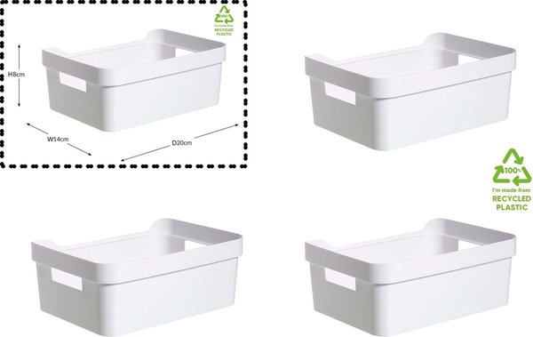 Merkloos Opberg box kopen- Bakjes - Opbergbak - Gereedschapsbak 4 stuks - afmeting 200 mm x 140 mm x 80mm - Opbergbox Merkloos Opberg box kopen- Bakjes - Opbergbak - Gereedschapsbak 4 stuks - afmeting 200 mm x 140 mm x 80mm - Opbergbox