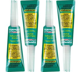 Stanger 4 X Superlijm , super glue extra strong 3 gram per tube 4 X Superlijm , super glue extra strong 3 gram per tube - Secondelijm voor alle doeleinden - Secondelijm - secondelijm - seconde - Superglue - Tube 12 gram Stanger 4 X Superlijm , super glue extra strong 3 gram per tube 4 X Superlijm , super glue extra strong 3 gram per tube - Secondelijm voor alle doeleinden - Secondelijm - secondelijm - seconde - Superglue - Tube 12 gram