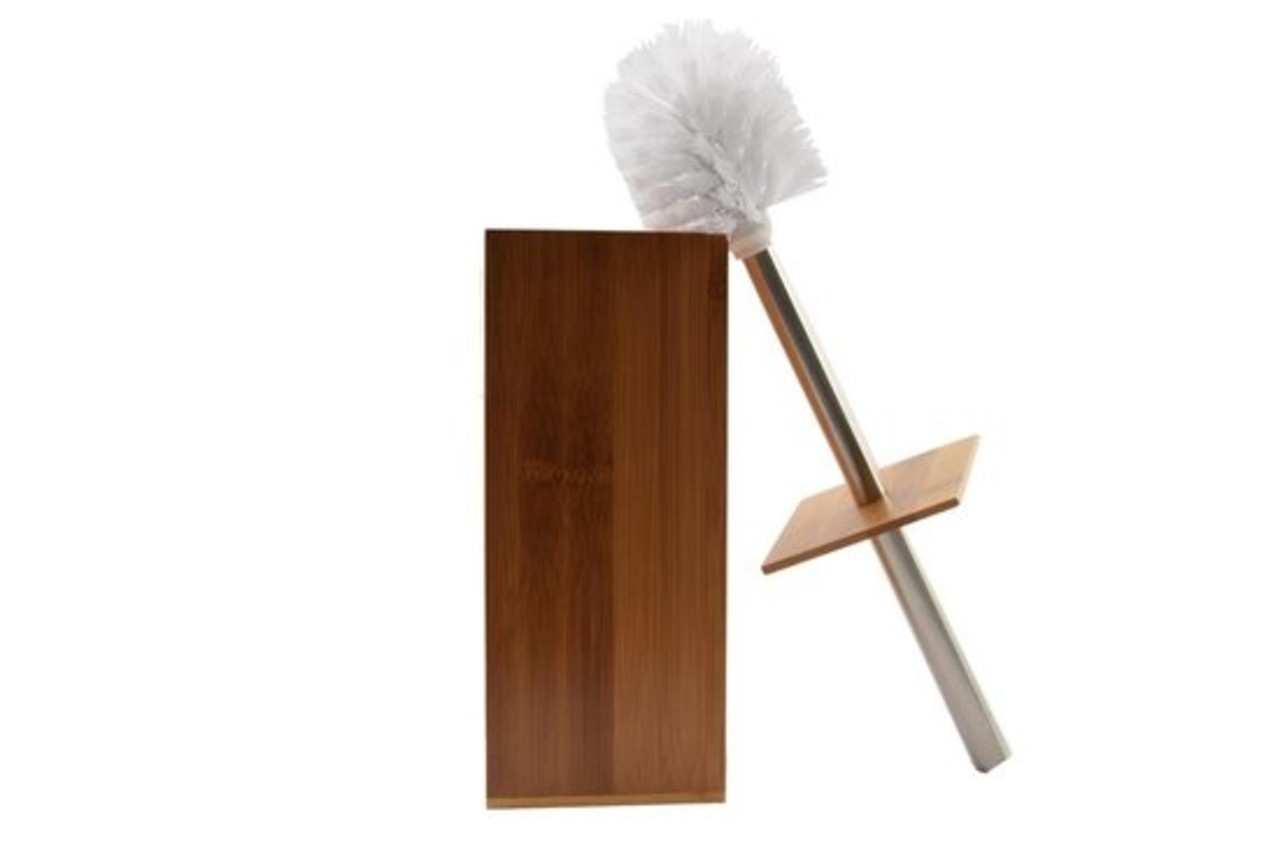 Merkloos Toilet brush wood - toilet brushes - WC Bamboo light color - Toilet brush holder with toilet brush holder - Wooden brush holder Merkloos Toilet brush wood - toilet brushes - WC Bamboo light color - Toilet brush holder with toilet brush holder - Wooden brush holder