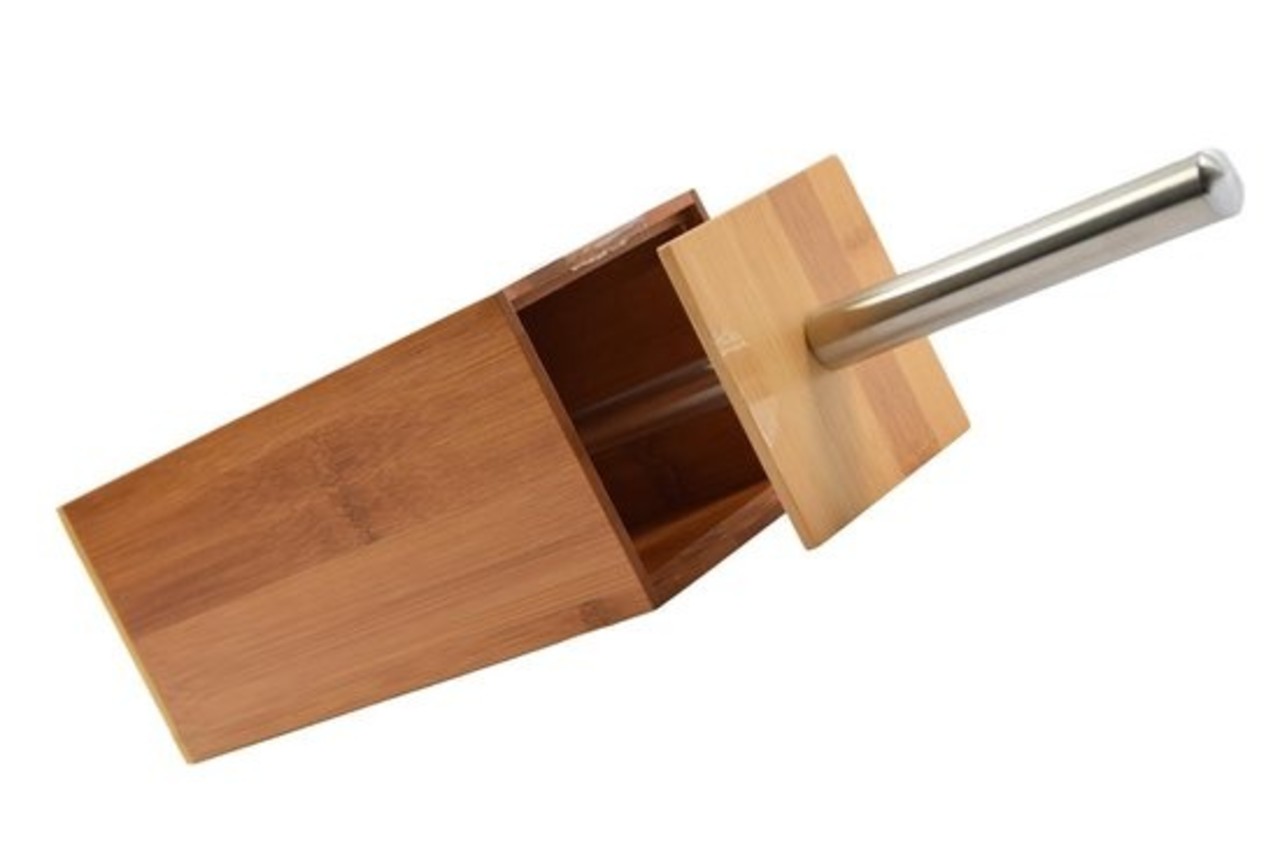 Merkloos Toilet brush wood - toilet brushes - WC Bamboo light color - Toilet brush holder with toilet brush holder - Wooden brush holder Merkloos Toilet brush wood - toilet brushes - WC Bamboo light color - Toilet brush holder with toilet brush holder - Wooden brush holder