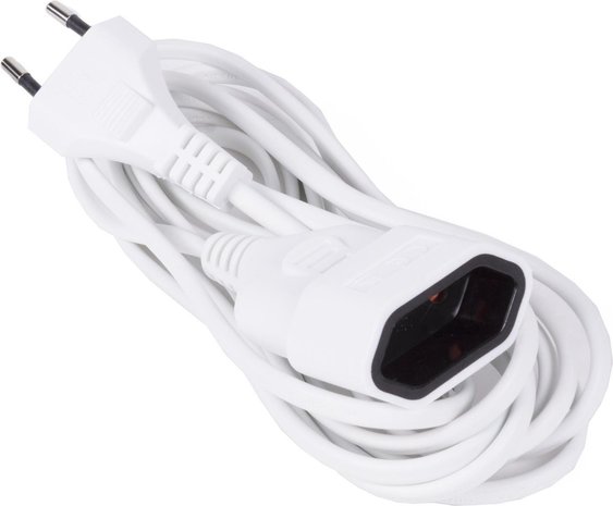 Discountershop Extension cord with flat plug 10 Meter 2300watt 2x0.75mm2 Discountershop Extension cord with flat plug 10 Meter 2300watt 2x0.75mm2