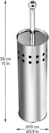 Discountershop 6 Pieces Toilet brush stainless steel - Toilet brush stainless steel - Stainless steel Toilet brush in holder - Toilet brush holder - Toilet brush - Toilet brush - Silver - Stainless steel Discountershop 6 Pieces Toilet brush stainless steel - Toilet brush stainless steel - Stainless steel Toilet brush in holder - Toilet brush holder - Toilet brush - Toilet brush - Silver - Stainless steel