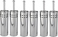 6 Stuks Toiletborstel RVS - Wcborstel Rvs - RVS Toiletborstel in houder - Toiletborstelhouder - Wc borstel - Toiletborstel - Zilver - RVS 6 Stuks Toiletborstel RVS - Wcborstel Rvs - RVS Toiletborstel in houder - Toiletborstelhouder - Wc borstel - Toiletborstel - Zilver - RVS
