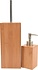 Bamboe toiletborstel met zeepdispenser Bamboe toiletborstel met zeepdispenser