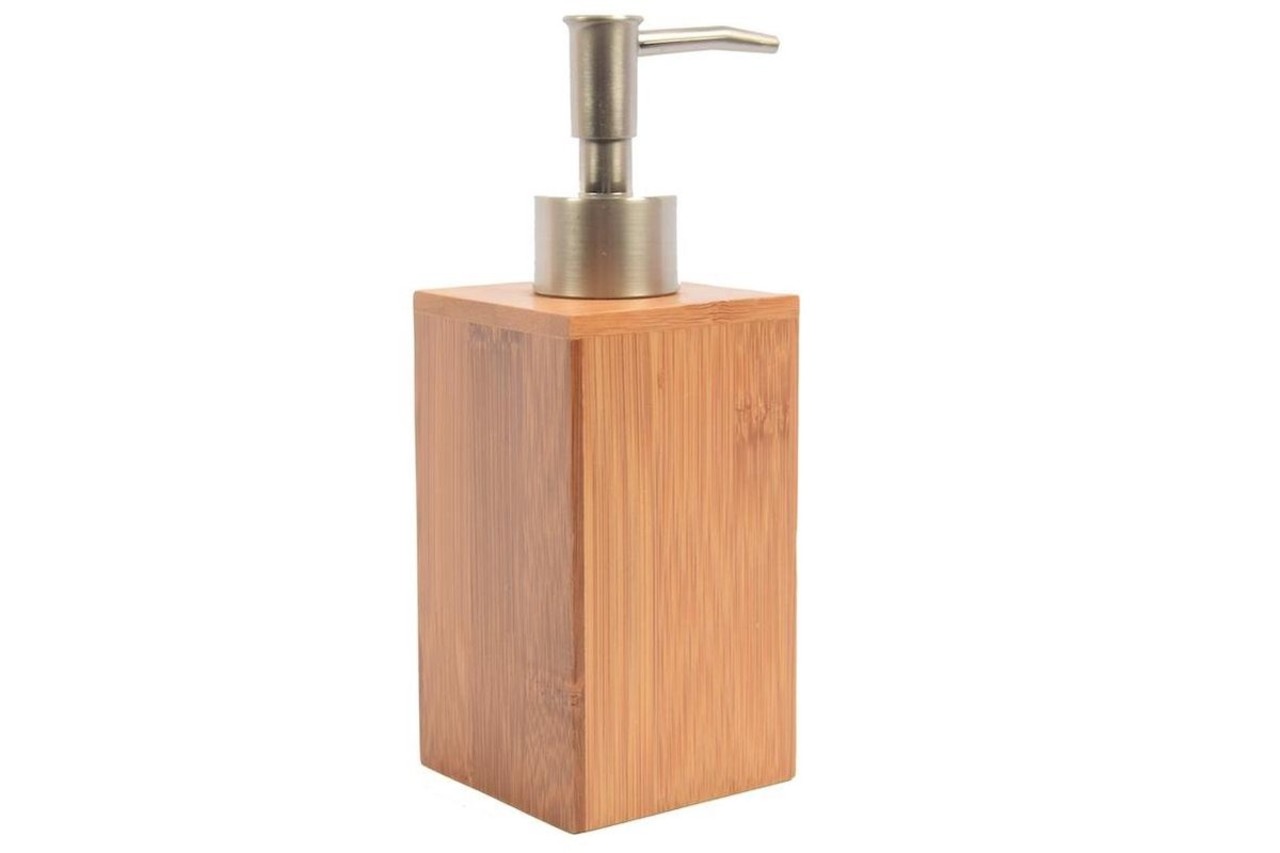 Merkloos Bamboe toiletborstel met zeepdispenser Merkloos Bamboe toiletborstel met zeepdispenser