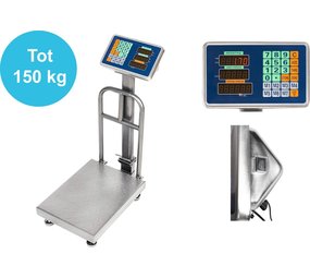 Discountershop Discountershop® Digitale Platformweegschaal - 71 x 49 x 30 cm - Plateau Weegschaal - Tot 150 kg Discountershop Discountershop® Digitale Platformweegschaal - 71 x 49 x 30 cm - Plateau Weegschaal - Tot 150 kg