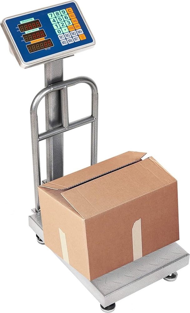 Discountershop Discountershop® Digitale Platformweegschaal - 71 x 49 x 30 cm - Plateau Weegschaal - Tot 150 kg