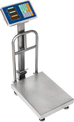 Discountershop Discountershop® Digitale Platformweegschaal - 71 x 49 x 30 cm - Plateau Weegschaal - Tot 150 kg