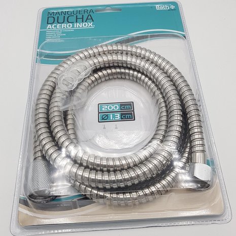 Gerimport Badkamer Doucheslang 200 cm met douchekop aansluiting - rvs Gerimport Badkamer Doucheslang 200 cm met douchekop aansluiting - rvs