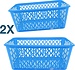 2x Opbergbox - Opbergmandje - Kantoor opbergbox - opbergmand kantoor - Opbergmand 37,5 x 26 x 15 cm - 15 ltr. ca 2x Opbergbox - Opbergmandje - Kantoor opbergbox - opbergmand kantoor - Opbergmand 37,5 x 26 x 15 cm - 15 ltr. ca