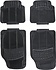 Universal set of car mats - Black - car mats 4 pieces Universal set of car mats - Black - car mats 4 pieces