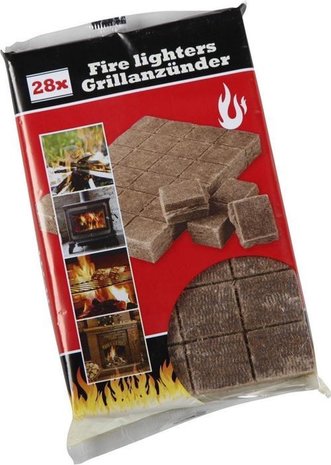Merkloos Wooden Brown Bbq Fire Lighters - Bbq Collection - 177G - Cheap And Effective - 28 Pieces Merkloos Wooden Brown Bbq Fire Lighters - Bbq Collection - 177G - Cheap And Effective - 28 Pieces
