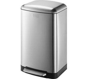 Black+Decker BLACK+DECKER pedaalemmer - 30L - RVS - soft close - losse binnenemmer Black+Decker BLACK+DECKER pedaalemmer - 30L - RVS - soft close - losse binnenemmer