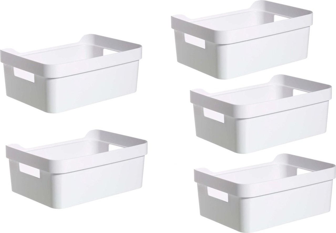 Discountershop Opbergbox kopen - Opbergbakjes kopen 5 stuks - Opbergbak - Gereedschapsbak 5 stuks - afmeting 200 mm x 140 mm x 80mm Discountershop Opbergbox kopen - Opbergbakjes kopen 5 stuks - Opbergbak - Gereedschapsbak 5 stuks - afmeting 200 mm x 140 mm x 80mm